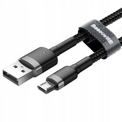 Baseus Cafule | Kabel nylonowy USB - Micro USB dwustronne złącze Quick Charge 2.4A 50cm
