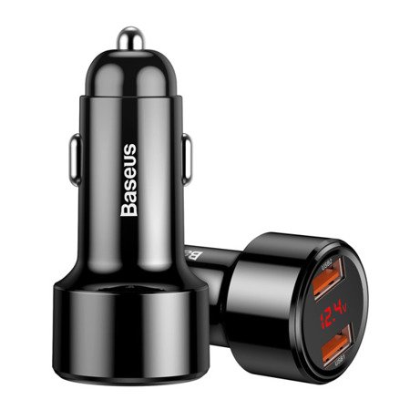 Baseus Magic Series | Szybka ładowarka samochodowa USB + USB Quick Charge 3.0 Huawei 5A 45W